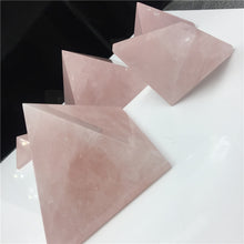 Charger l&#39;image dans la galerie, Pyramide en cristal de quartz rose naturel
