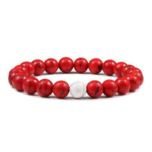 Charger l&#39;image dans la galerie, Bracelet de perles en Turquoises Rouges
