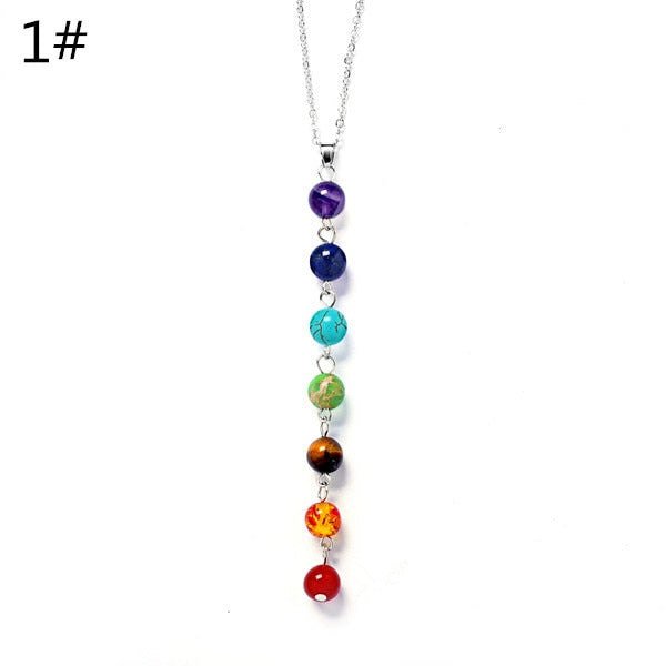 Collier pendentif Harmonie reiki 7 chakras